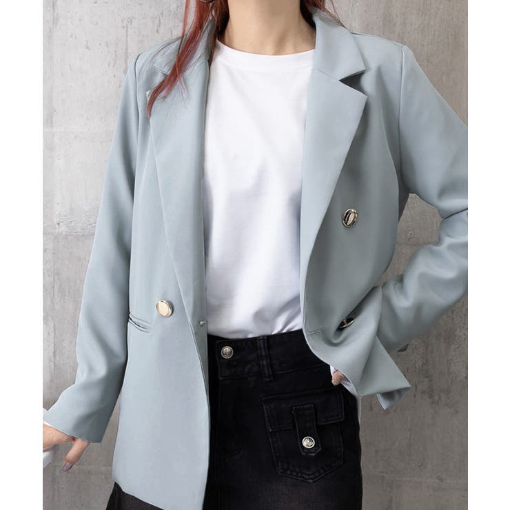 ダブルボタンテーラードジャケットミドル丈 | SUNSHINE CLOSET | 詳細画像31 