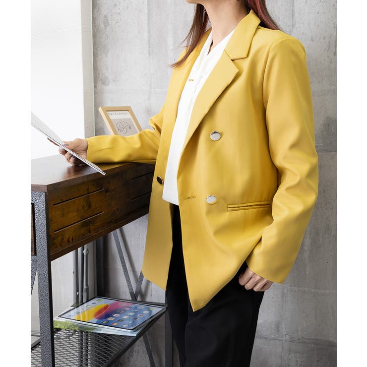 ダブルボタンテーラードジャケットミドル丈 | SUNSHINE CLOSET | 詳細画像35 