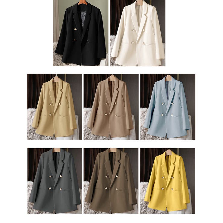 ダブルボタンテーラードジャケットミドル丈 | SUNSHINE CLOSET | 詳細画像36 