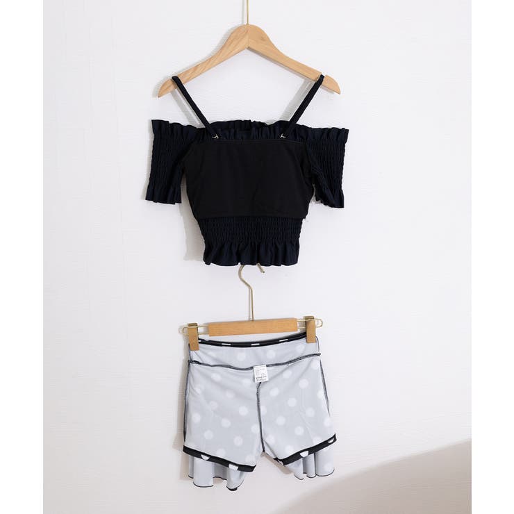 オフショル水着セット フリルスイムウェア シャーリングトップ | SUNSHINE CLOSET | 詳細画像17 