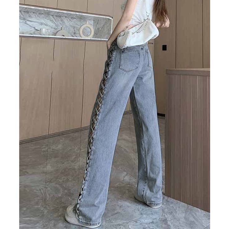 デニムパンツサイドレースアップジーパン | SUNSHINE CLOSET | 詳細画像13 