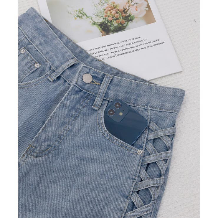 デニムパンツサイドレースアップジーパン | SUNSHINE CLOSET | 詳細画像22 