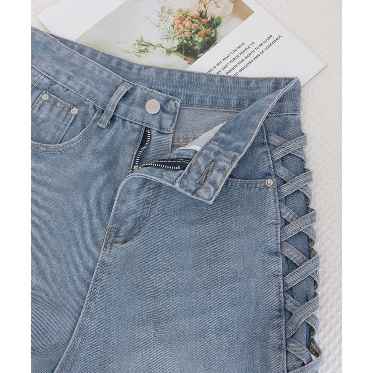 デニムパンツサイドレースアップジーパン | SUNSHINE CLOSET | 詳細画像23 