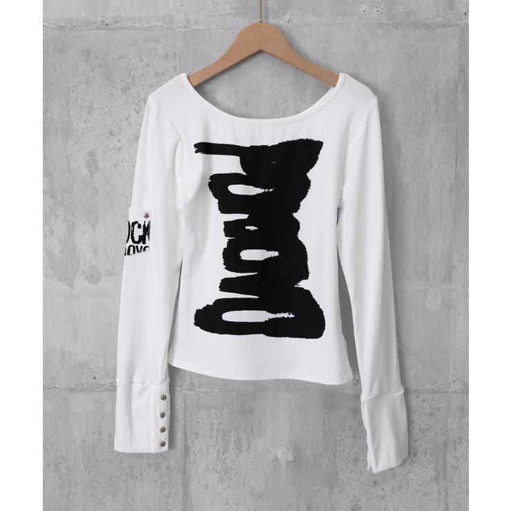 前後2way肩出しtシャツ長袖 レディース イラストtシャツ | SUNSHINE CLOSET | 詳細画像33 