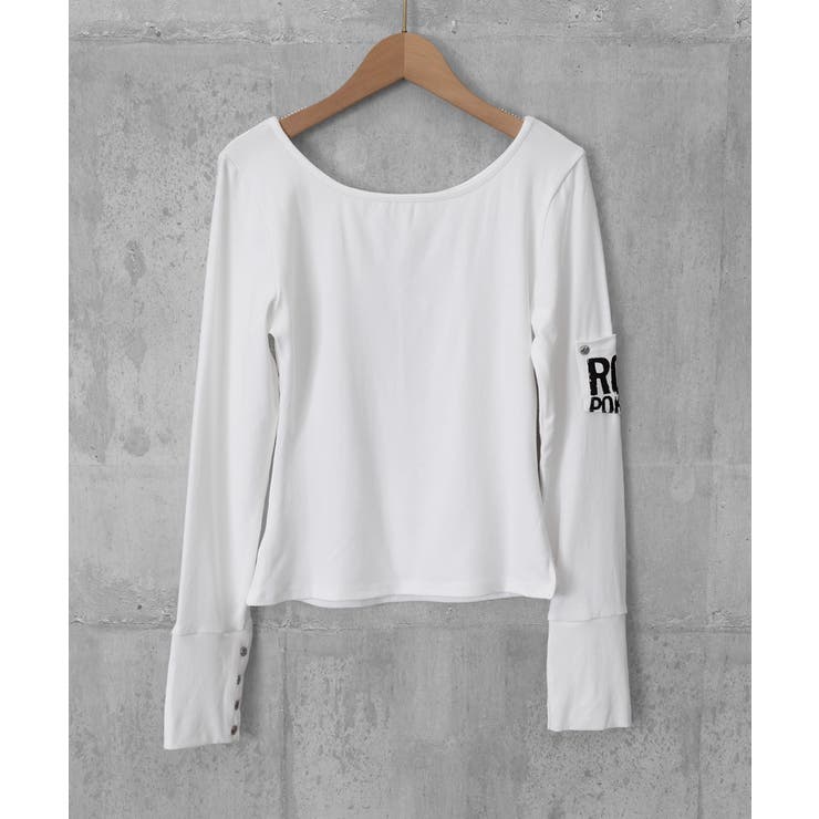 前後2way肩出しtシャツ長袖 レディース イラストtシャツ | SUNSHINE CLOSET | 詳細画像34 