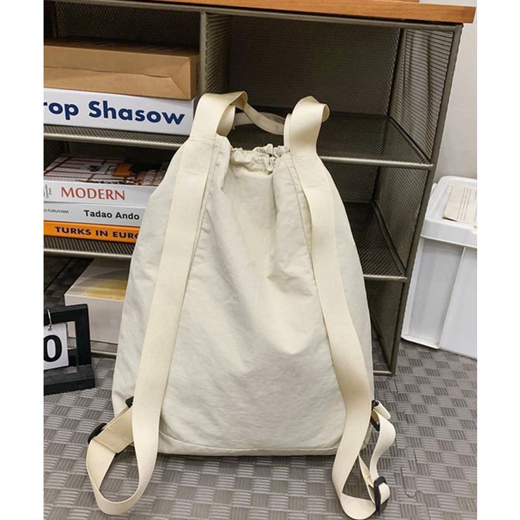 レディース3wayドローストリングリュックサック ユニセックスかばん A4大容量… | SUNSHINE CLOSET | 詳細画像31 