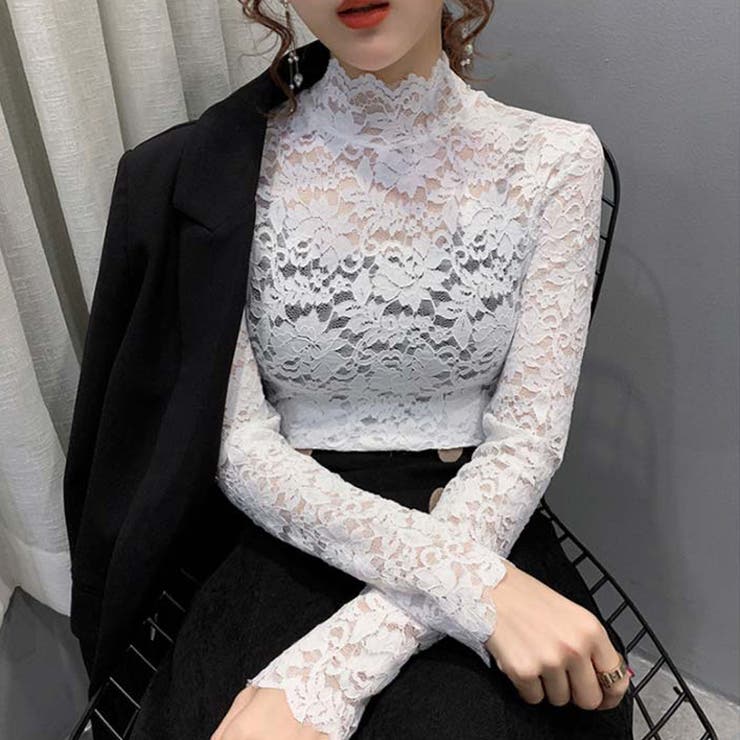 ホワイト | 総レース カットソー レディース | SUNSHINE CLOSET