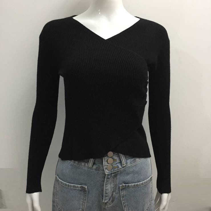 リブニット レディース カシュクール風 | SUNSHINE CLOSET | 詳細画像6 