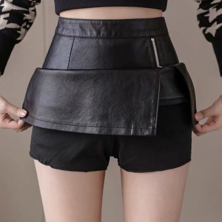 フェイクレザースカート 着やせ 韓国風 | SUNSHINE CLOSET | 詳細画像7 