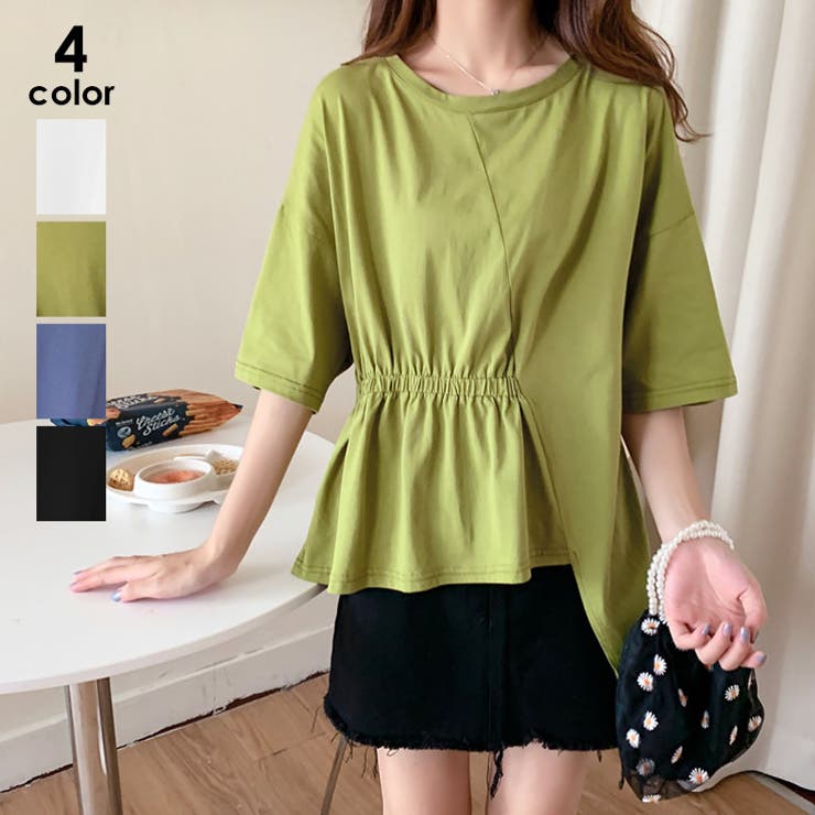 ギャザー トップス Tシャツ | SUNSHINE CLOSET | 詳細画像1 