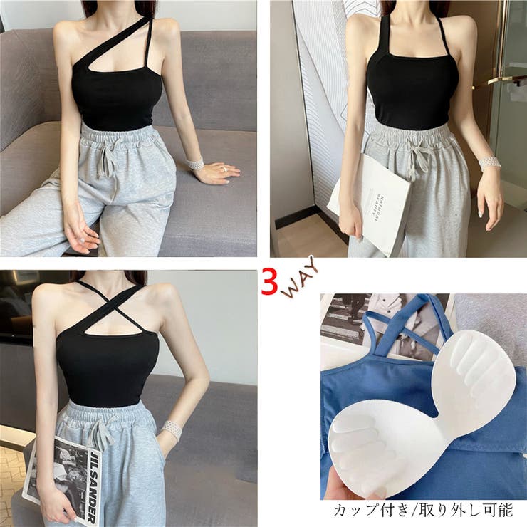 アシンメトリーキャミタンク 重ね着 春 | SUNSHINE CLOSET | 詳細画像5 