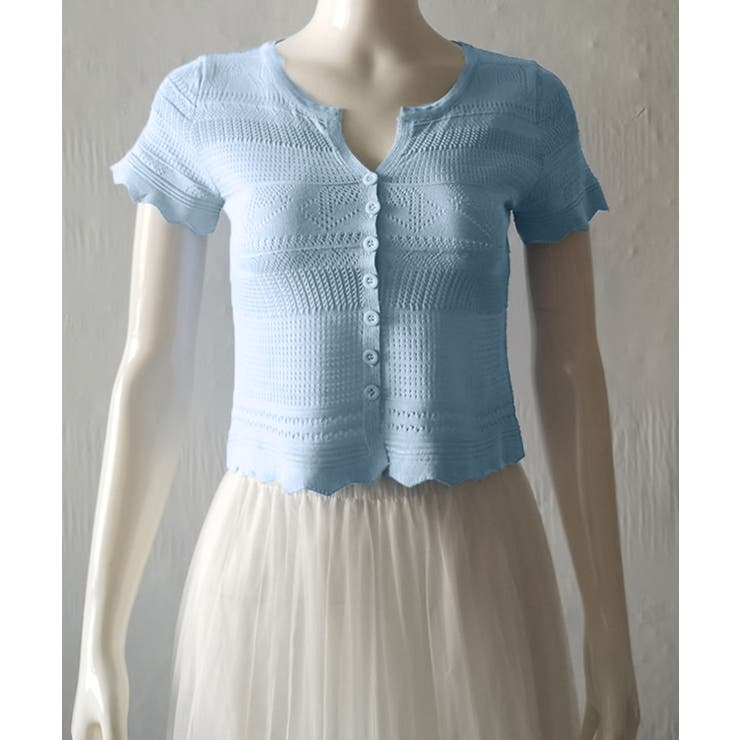 ニットカーディガン 韓国風透かしニット | SUNSHINE CLOSET | 詳細画像13