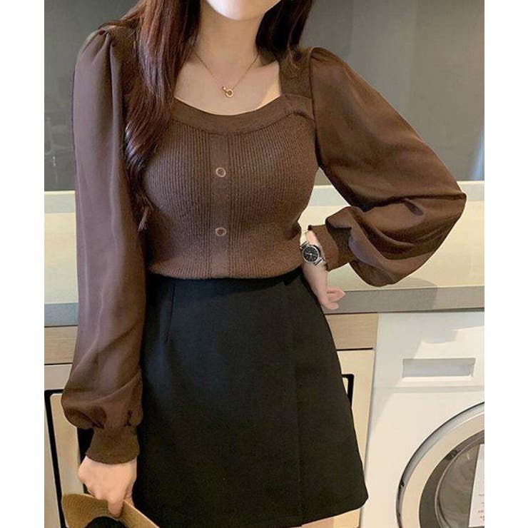 シャツブラウス 袖切り替え ニットソー | SUNSHINE CLOSET | 詳細画像11 