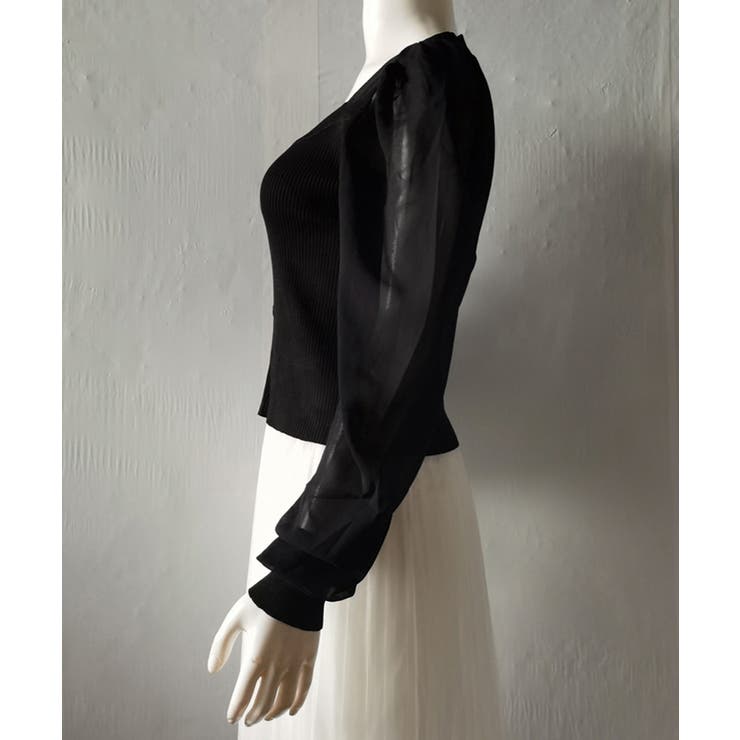 シャツブラウス 袖切り替え ニットソー | SUNSHINE CLOSET | 詳細画像15 