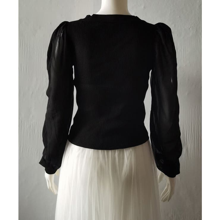 シャツブラウス 袖切り替え ニットソー | SUNSHINE CLOSET | 詳細画像16 