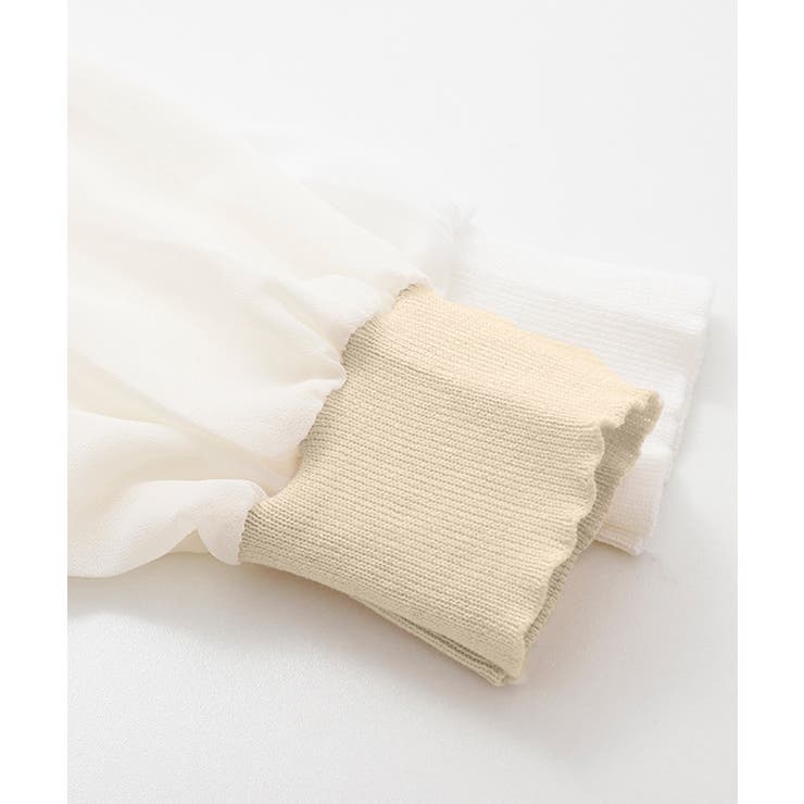 シャツブラウス 袖切り替え ニットソー | SUNSHINE CLOSET | 詳細画像21 