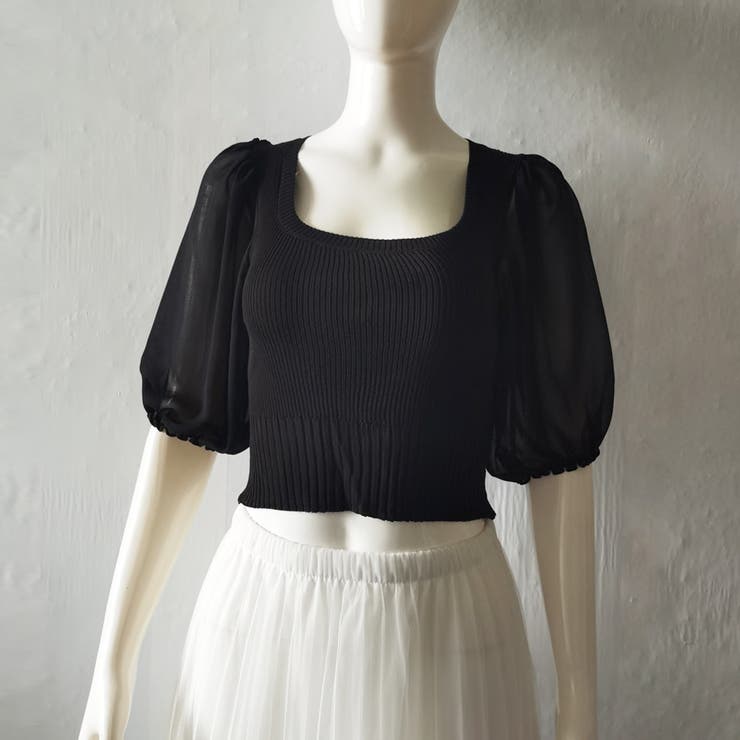 ニットトップス 袖切り替えサマーニット 春 | SUNSHINE CLOSET | 詳細画像14 