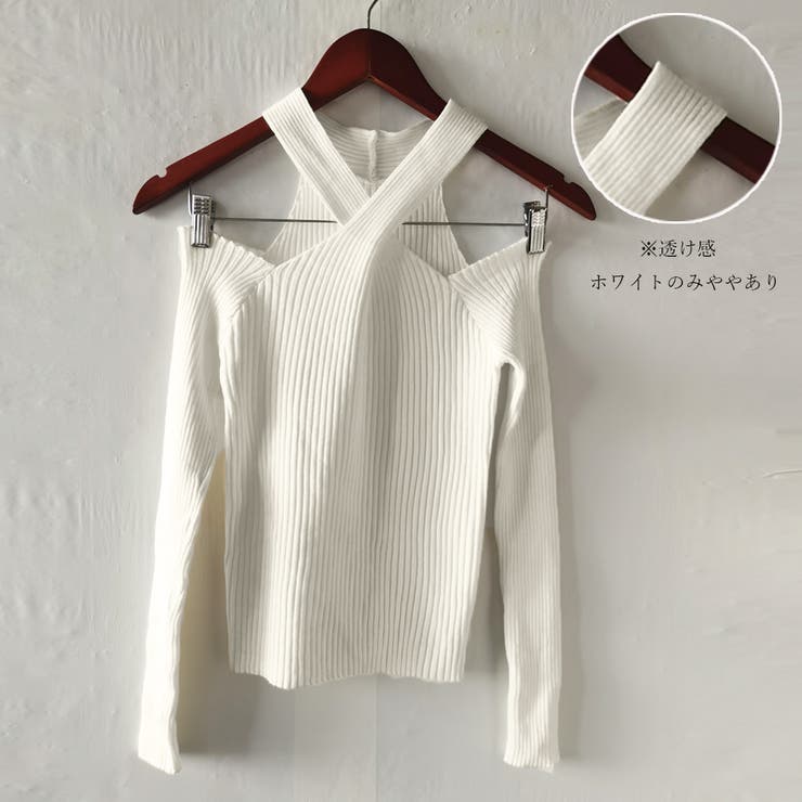 【全2色】ホルターネックノースリーブトップ　アイボリー ブラック【nasi-t4459top】( vdh )(240722) zz-250GAB70-355B_040-1.jpg