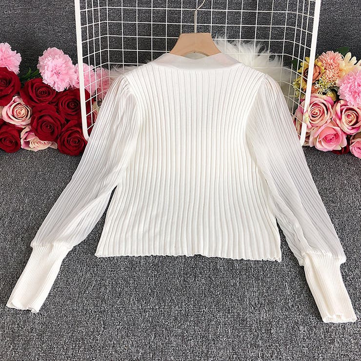 プリーツ リブニット トップス | SUNSHINE CLOSET | 詳細画像14 