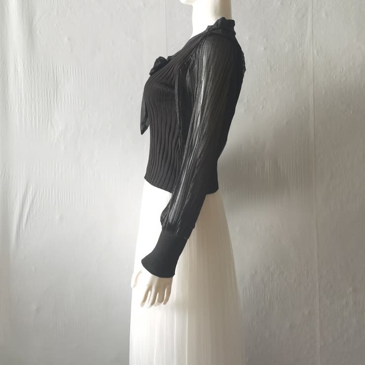 プリーツ リブニット トップス | SUNSHINE CLOSET | 詳細画像16 