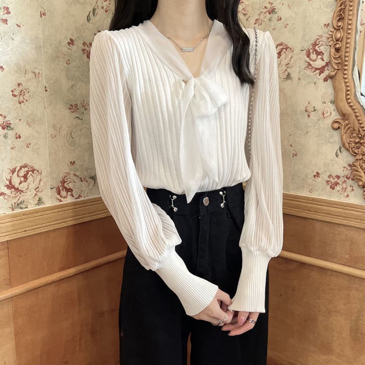 プリーツ リブニット トップス | SUNSHINE CLOSET | 詳細画像5 