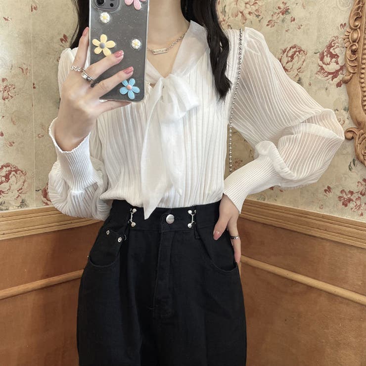 プリーツ リブニット トップス | SUNSHINE CLOSET | 詳細画像6 