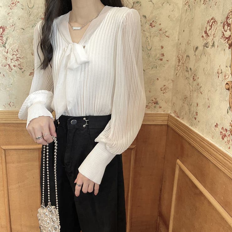 プリーツ リブニット トップス | SUNSHINE CLOSET | 詳細画像7 