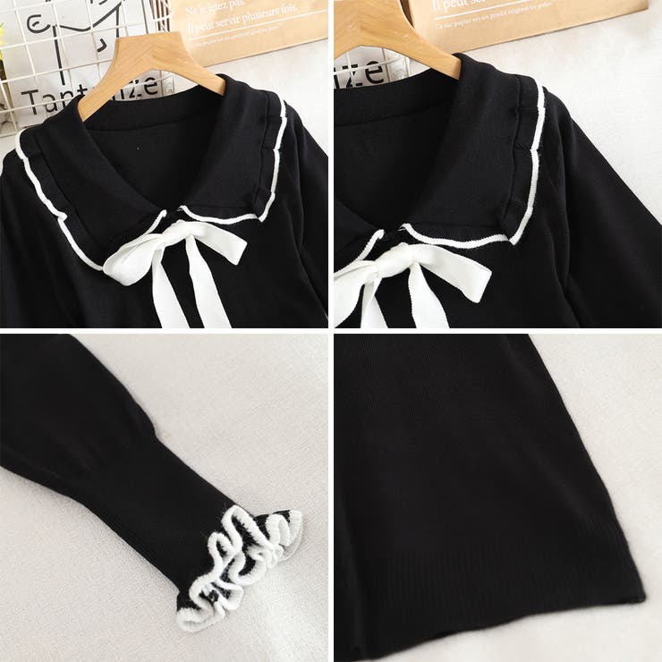 ニットトップス レディース リボン付き | SUNSHINE CLOSET | 詳細画像3 