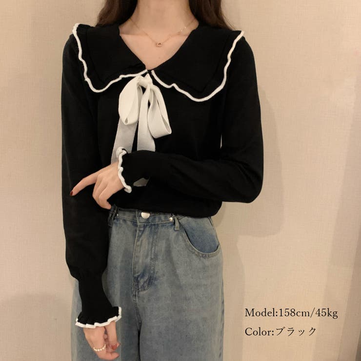 ニットトップス レディース リボン付き | SUNSHINE CLOSET | 詳細画像7 