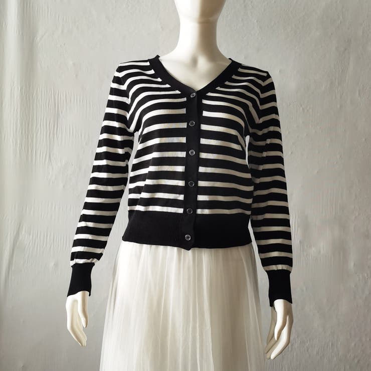 ボーダー柄 ニットカーディガン 風 | SUNSHINE CLOSET | 詳細画像11 