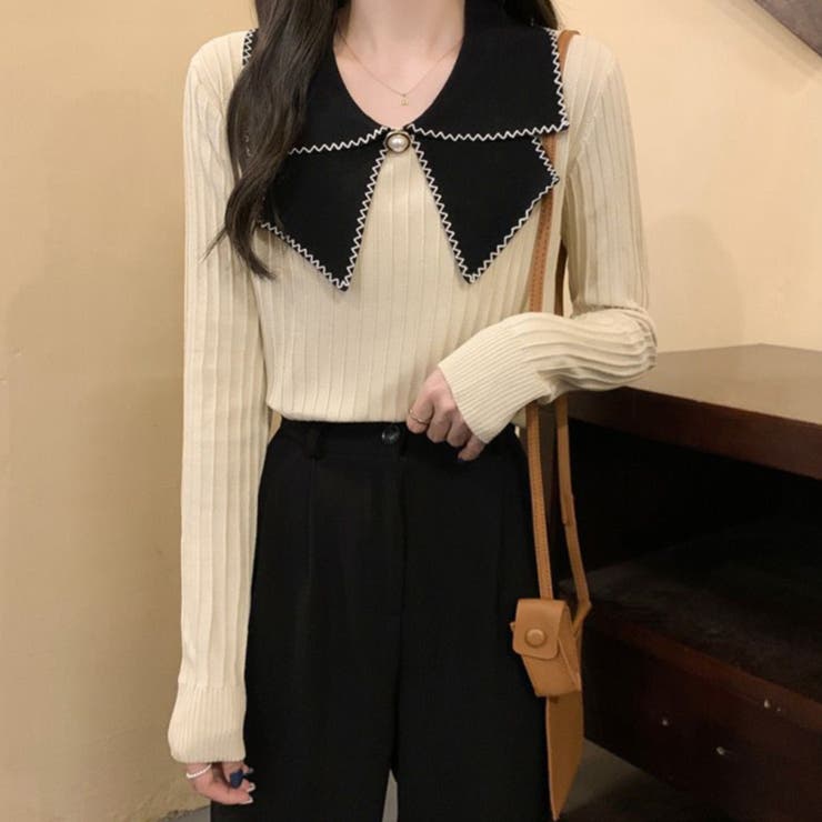 ニットトップス 襟付きニット 長袖 | SUNSHINE CLOSET | 詳細画像10 