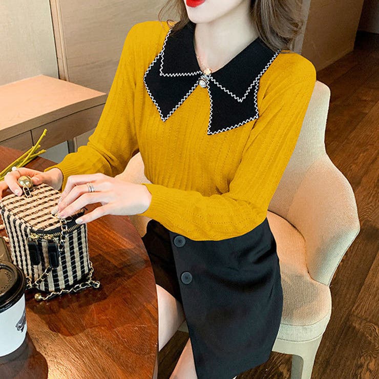 ニットトップス 襟付きニット 長袖 | SUNSHINE CLOSET | 詳細画像12 