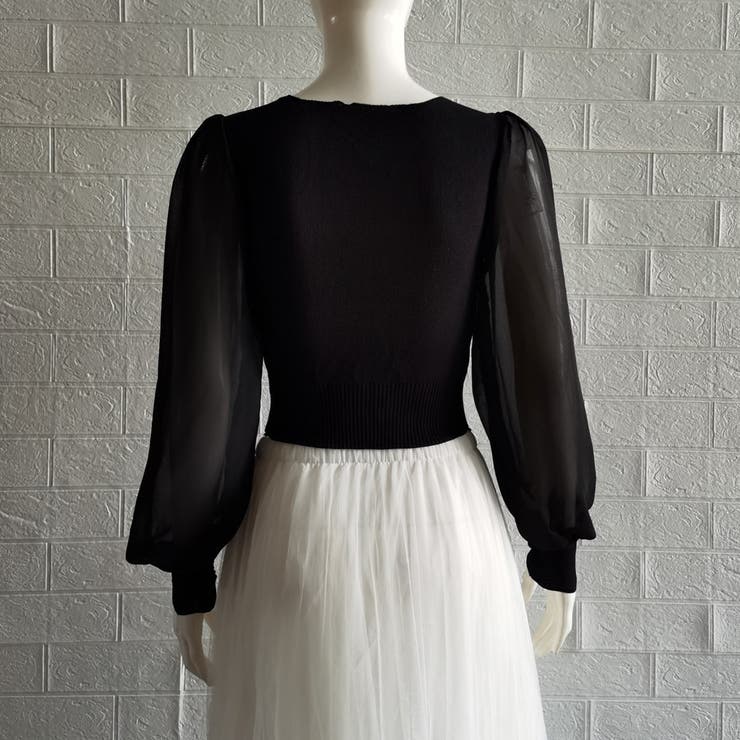 フロントギャザーニットブラウス 長袖 春 | SUNSHINE CLOSET | 詳細画像15 