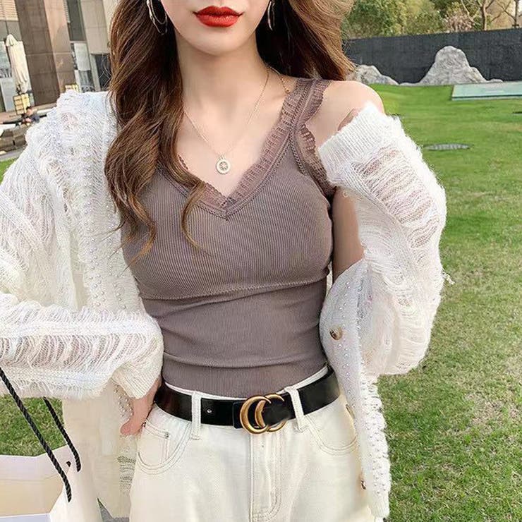 タンクトップス カップ付き リブインナー | SUNSHINE CLOSET | 詳細画像8 