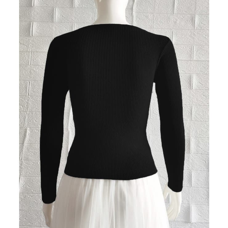 スクエアネック リブニットトップス 秋冬 | SUNSHINE CLOSET | 詳細画像12 