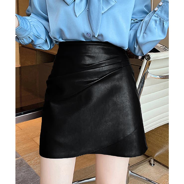 PUレザー ミニスカート美脚ハイウエスト | SUNSHINE CLOSET | 詳細画像1 