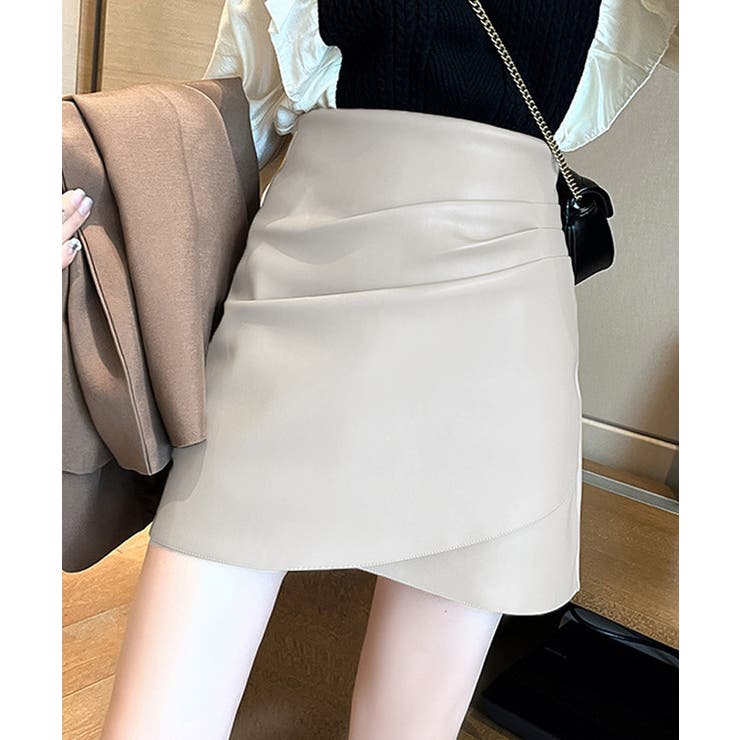 PUレザー ミニスカート美脚ハイウエスト | SUNSHINE CLOSET | 詳細画像5 