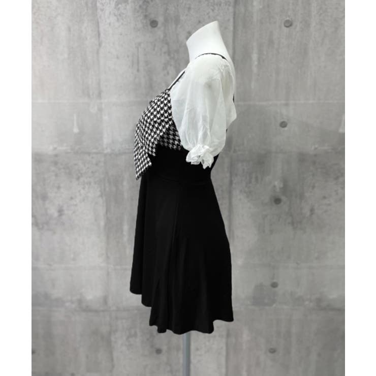 千鳥格子 ワンピース水着 パフスリーブ | SUNSHINE CLOSET | 詳細画像6 