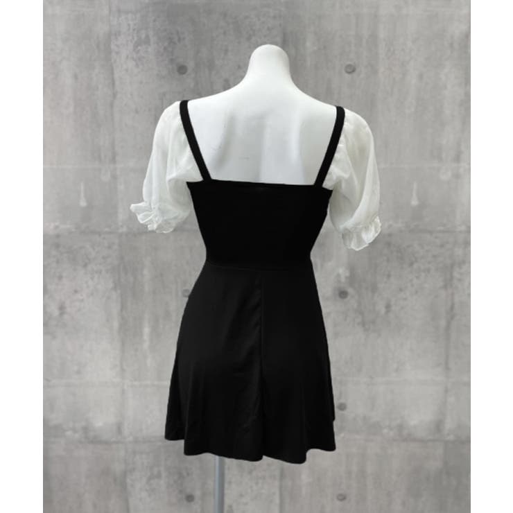 千鳥格子 ワンピース水着 パフスリーブ | SUNSHINE CLOSET | 詳細画像7 