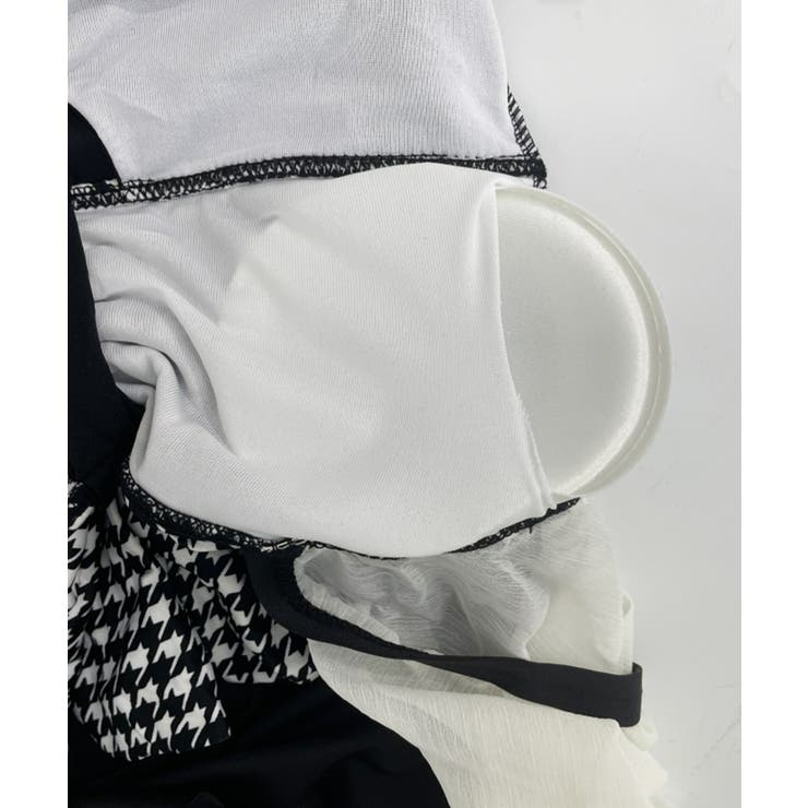 千鳥格子 ワンピース水着 パフスリーブ | SUNSHINE CLOSET | 詳細画像8 