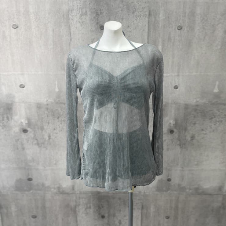 水着セット ラメシースルーラッシュガード[品番：AGCW0004086