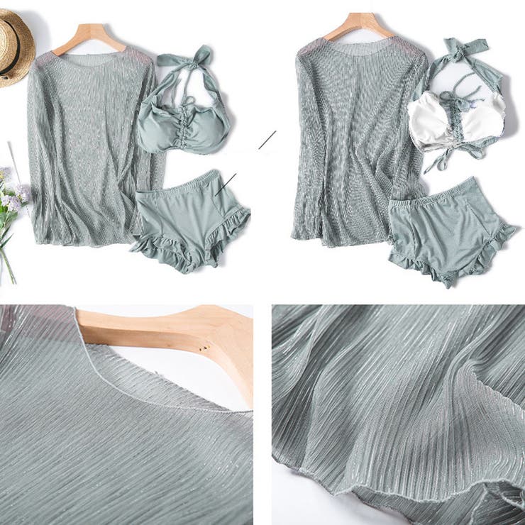 水着セット ラメシースルーラッシュガード | SUNSHINE CLOSET | 詳細画像3 