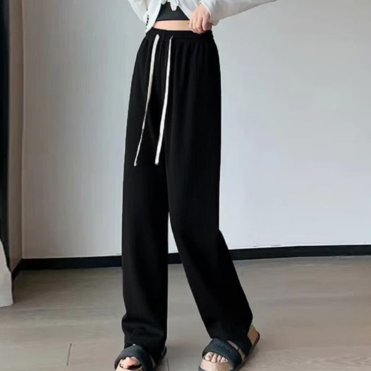 セミワイドパンツ レディースウエストゴム | SUNSHINE CLOSET | 詳細画像1 