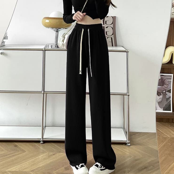 セミワイドパンツ レディースウエストゴム | SUNSHINE CLOSET | 詳細画像6 