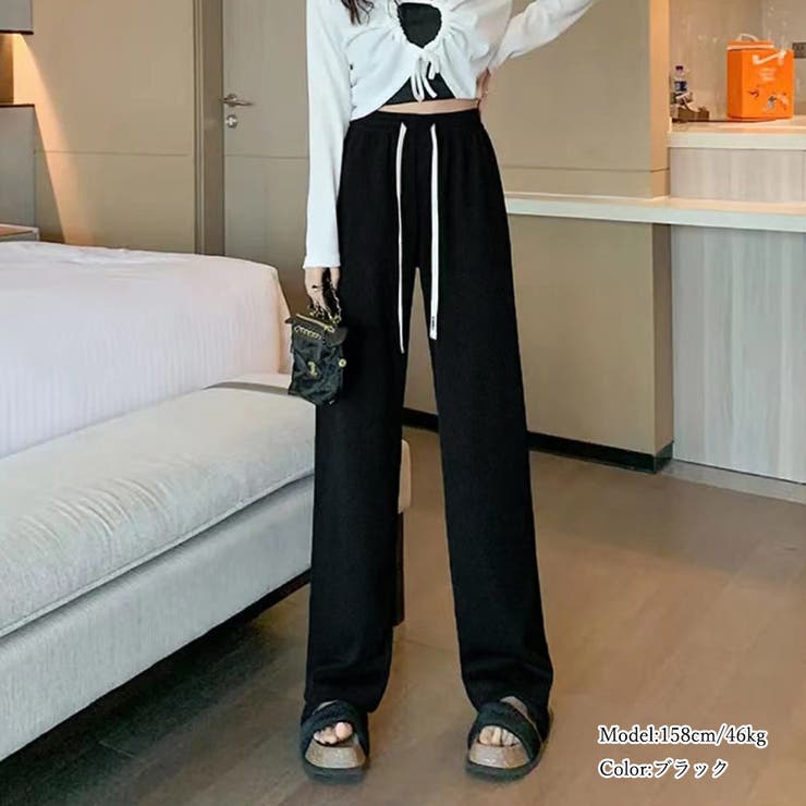 セミワイドパンツ レディースウエストゴム | SUNSHINE CLOSET | 詳細画像7 