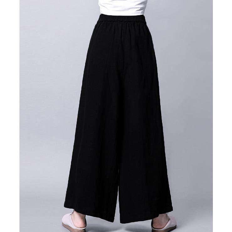 綿麻風ワイドパンツレディースリネンパンツ | SUNSHINE CLOSET | 詳細画像6 