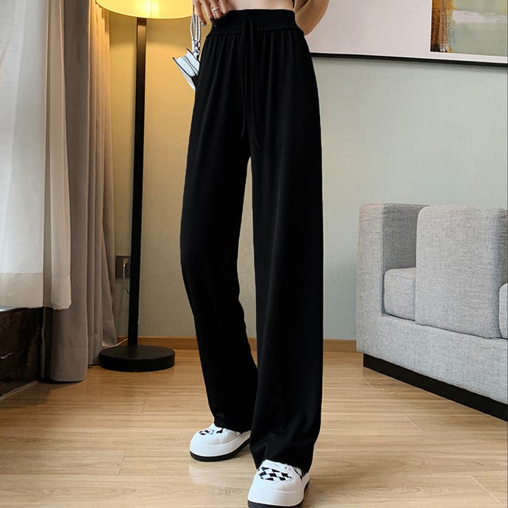 セミワイドパンツ 冷感タッチロングパンツ | SUNSHINE CLOSET | 詳細画像1 