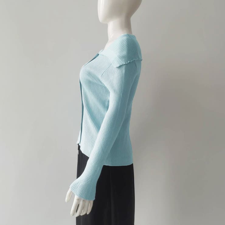 ニットトップス オフショルダーリブニット[品番：AGCW0004846