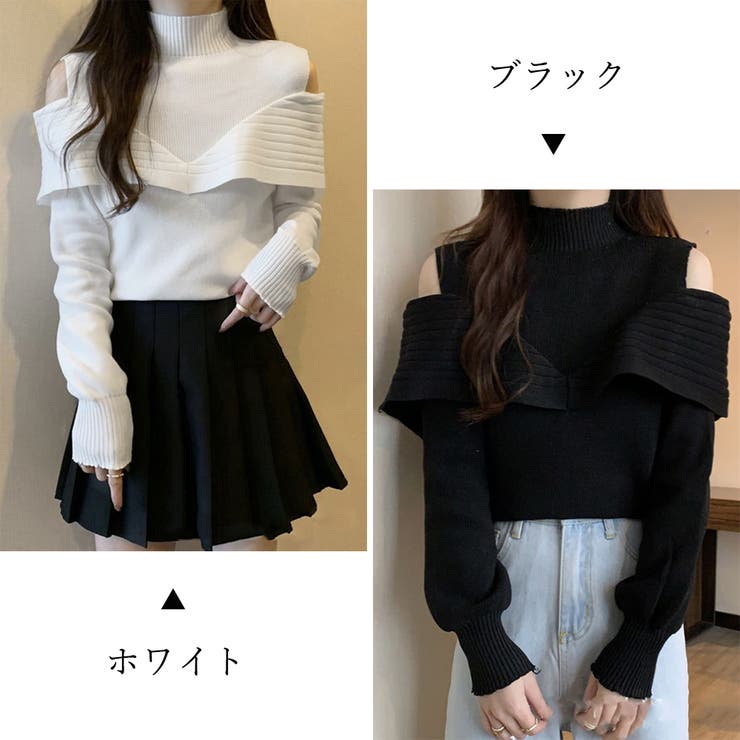 ニットトップス オフショルダーリブニット | SUNSHINE CLOSET | 詳細画像2 
