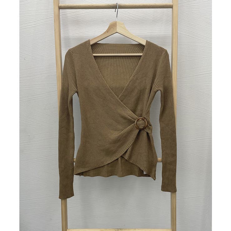 リブニット カシュクール風ニットトップス | SUNSHINE CLOSET | 詳細画像12 